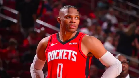 russell westbrook rockets throwback jersey